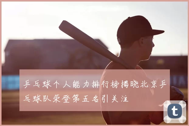 乒乓球个人能力排行榜揭晓北京乒乓球队荣登第五名引关注